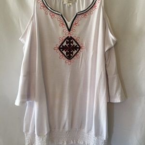 SHANNON FORD   White bohemian style blouse